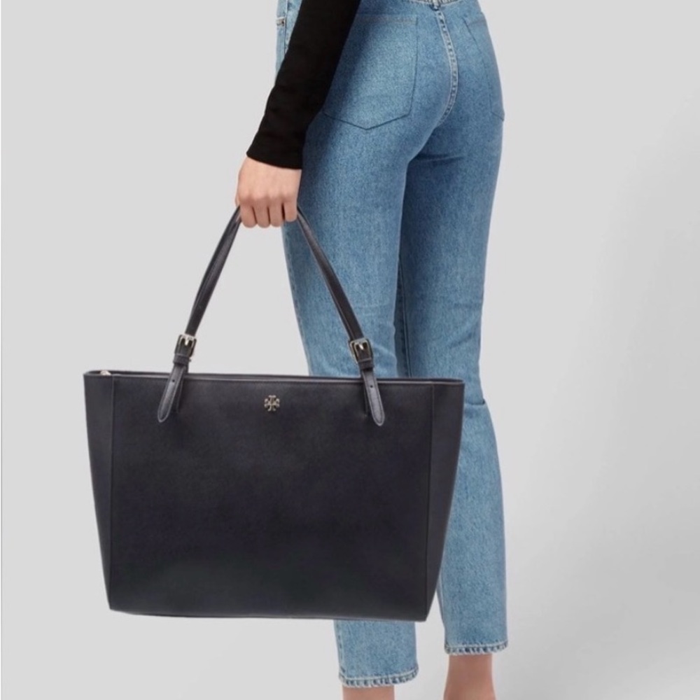Tory Burch Black Signature “York” Tote Bag - Picture 4 of 5